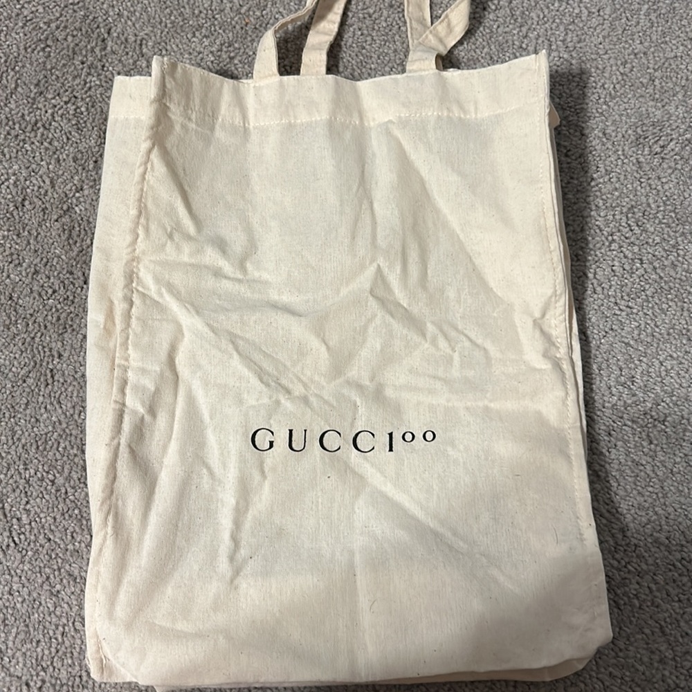 Gucci small cotton canvas reusable shopper tote